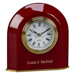 Personalized Wood Arch Clock
